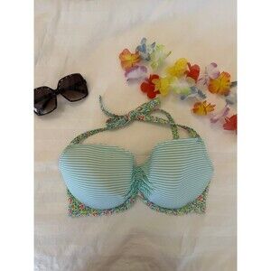 Victoria’s Secret ruffle molded cup necktie bikini 36dd